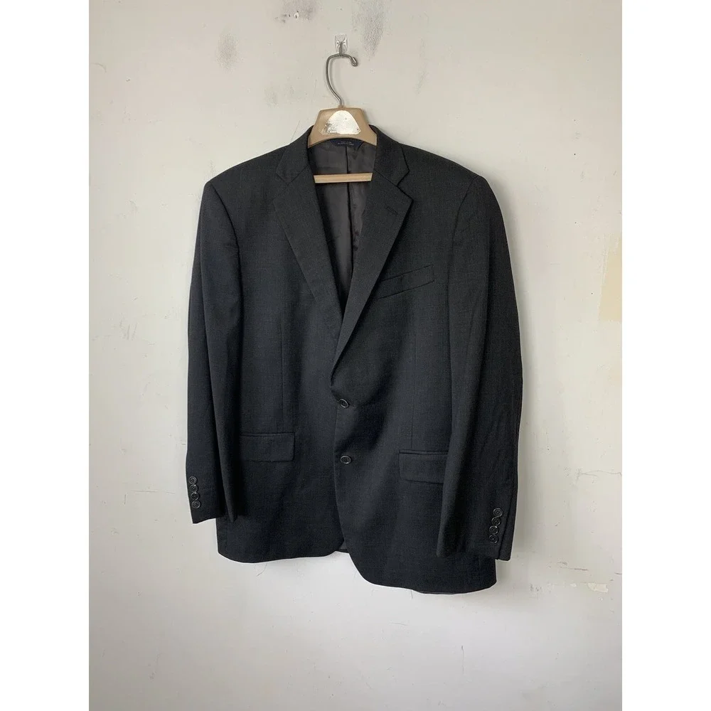 Brooks Brothers Mens Blazer 43 Black Wedding Wool Madison‎ 1818 Togna Italy USA